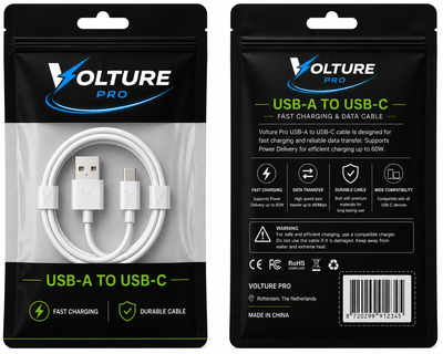 Volture Pro USB-A to USB-C Cable (braided)