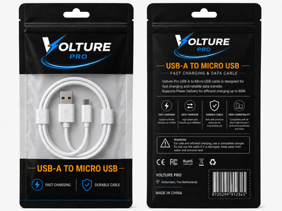Volture Pro USB-A to Micro USB Cable (braided)